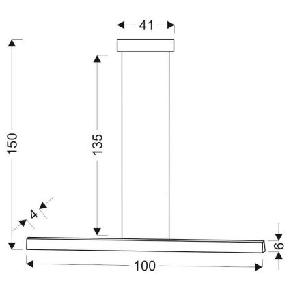LED Kattokruunu johdossa COCONUT LED/28W/230V