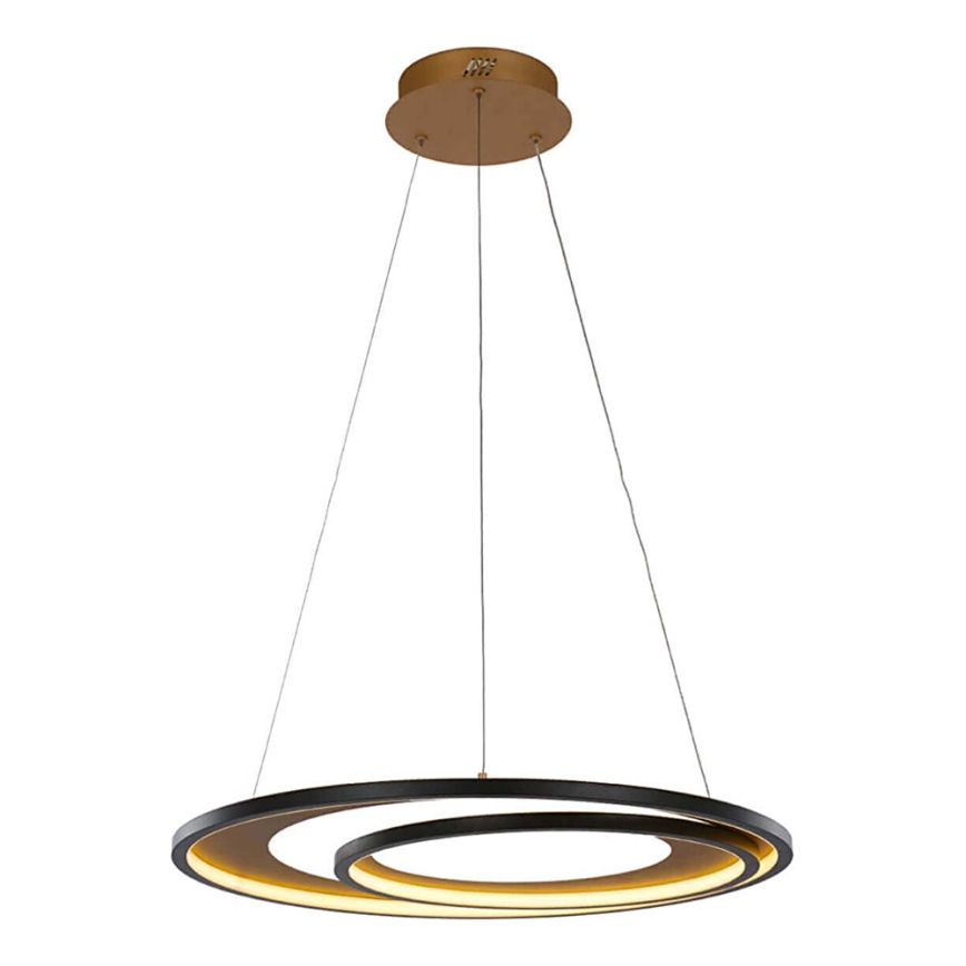 LED-kattokruunu johdossa CRYPTIC LED/45W/230V musta/kultainen