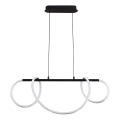 LED-kattokruunu johdossa EMMA LED/38W/230V musta
