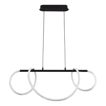 LED-kattokruunu johdossa EMMA LED/38W/230V musta