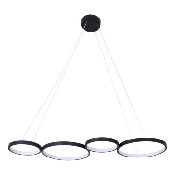 LED-kattokruunu johdossa FLAMENCO LED/42W/230V 4000K musta