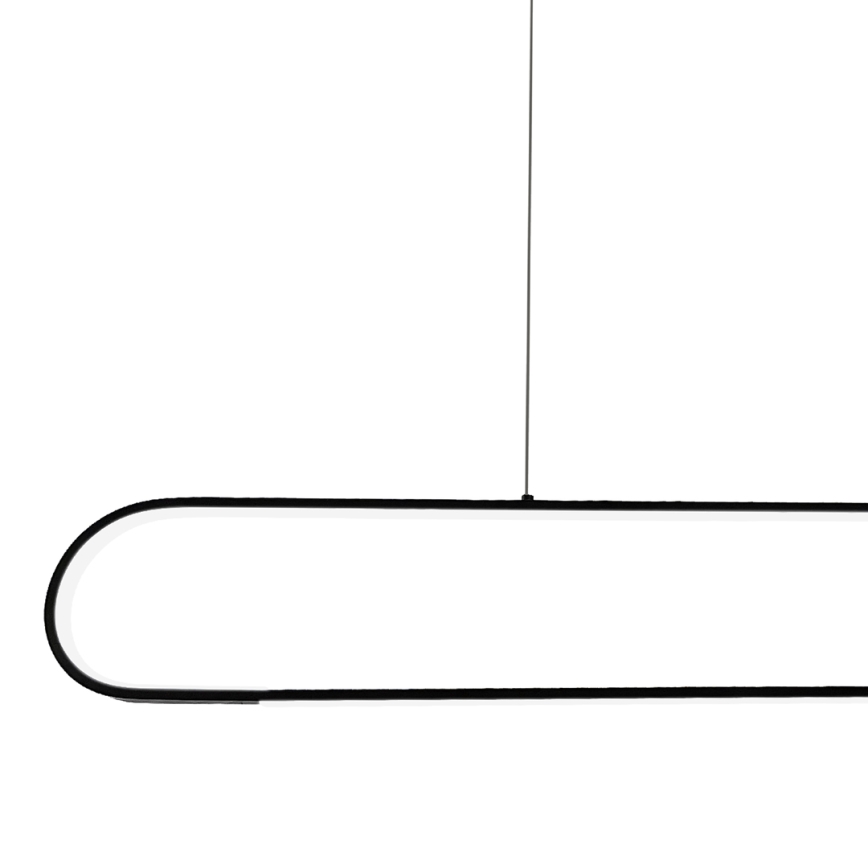 LED-kattokruunu johdossa FRAME LED/42W/230V musta