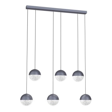 LED Kattokruunu johdossa FURNI 6xLED/5W/230V