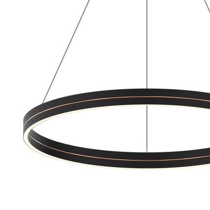 LED-kattokruunu johdossa GRAVITY LED/36W/230V musta