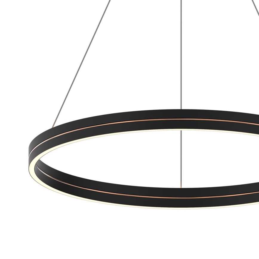 LED-kattokruunu johdossa GRAVITY LED/36W/230V musta