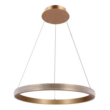 LED-kattokruunu johdossa HASHIM LED/34W/230V halkaisija 60 cm kupari