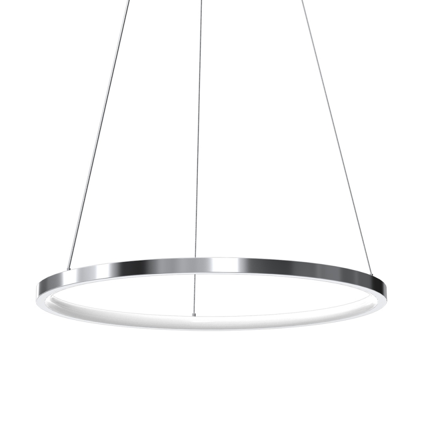LED-kattokruunu johdossa HOOP LED/27W/230V halkaisija 50 cm 4000K kiiltävä kromi