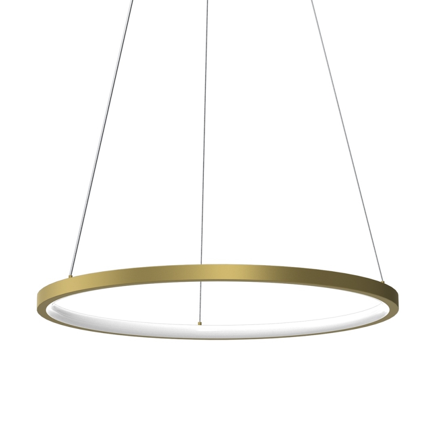 LED-kattokruunu johdossa HOOP LED/27W/230V halkaisija 50 cm 4000K kulta