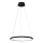 LED-kattokruunu johdossa HOOP LED/27W/230V halkaisija 50 cm 4000K musta