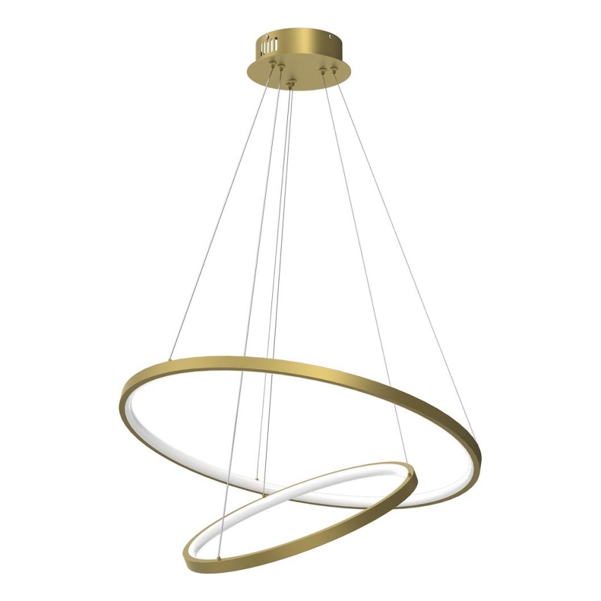 LED-kattokruunu johdossa HOOP LED/51W/230V halkaisija 60 cm 4000K kulta