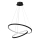 LED-kattokruunu johdossa HOOP LED/51W/230V halkaisija 60 cm 4000K musta