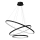 LED-kattokruunu johdossa HOOP LED/93W/230V halkaisija 60 cm 4000K musta