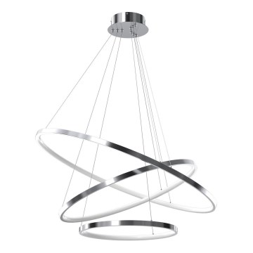 LED-kattokruunu johdossa HOOP LED/93W/230V halkaisija 80 cm 4000K kiiltävä kromi