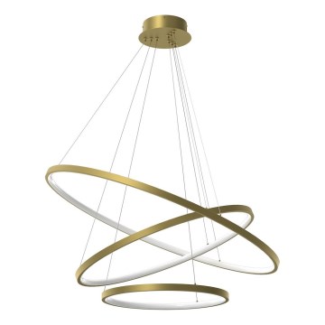 LED-kattokruunu johdossa HOOP LED/93W/230V halkaisija 80 cm 4000K kulta