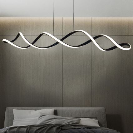 LED-kattokruunu johdossa INFINITO LED/43W/230V musta