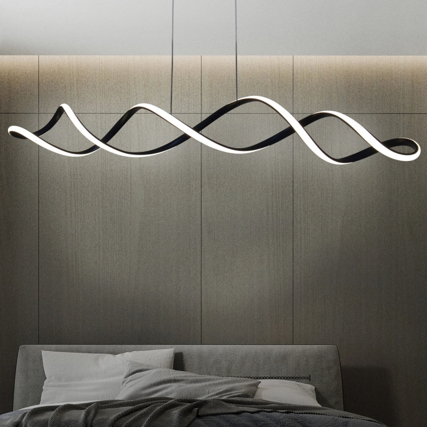 LED-kattokruunu johdossa INFINITO LED/43W/230V musta