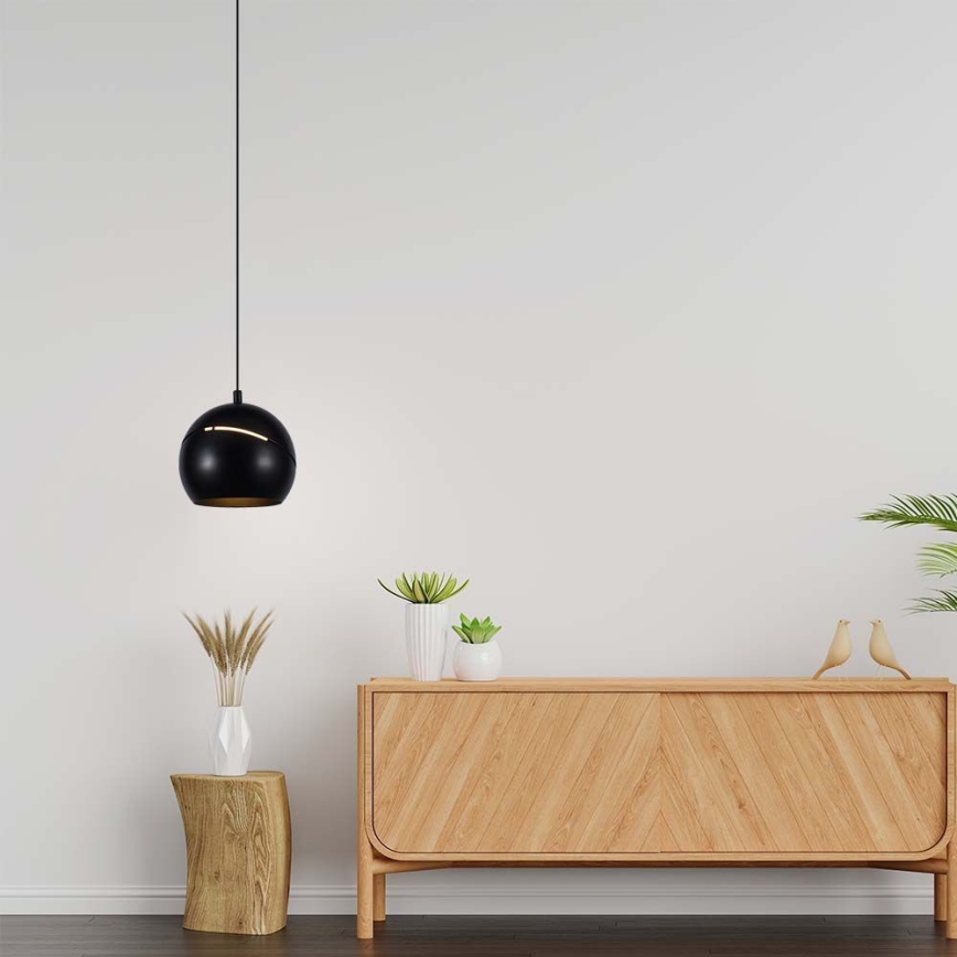 LED-kattokruunu johdossa kosketus LED/8,5W/230V 3000K musta
