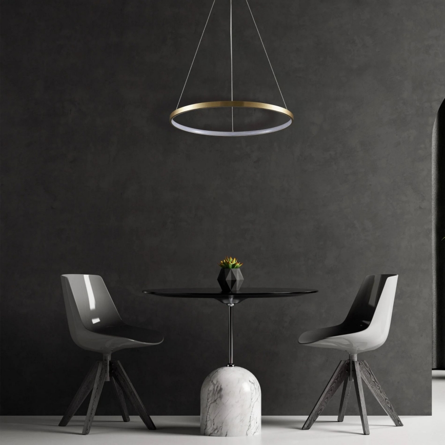 LED-kattokruunu johdossa LEA LED/20W/230V 4000K halkaisija 50 cm kulta