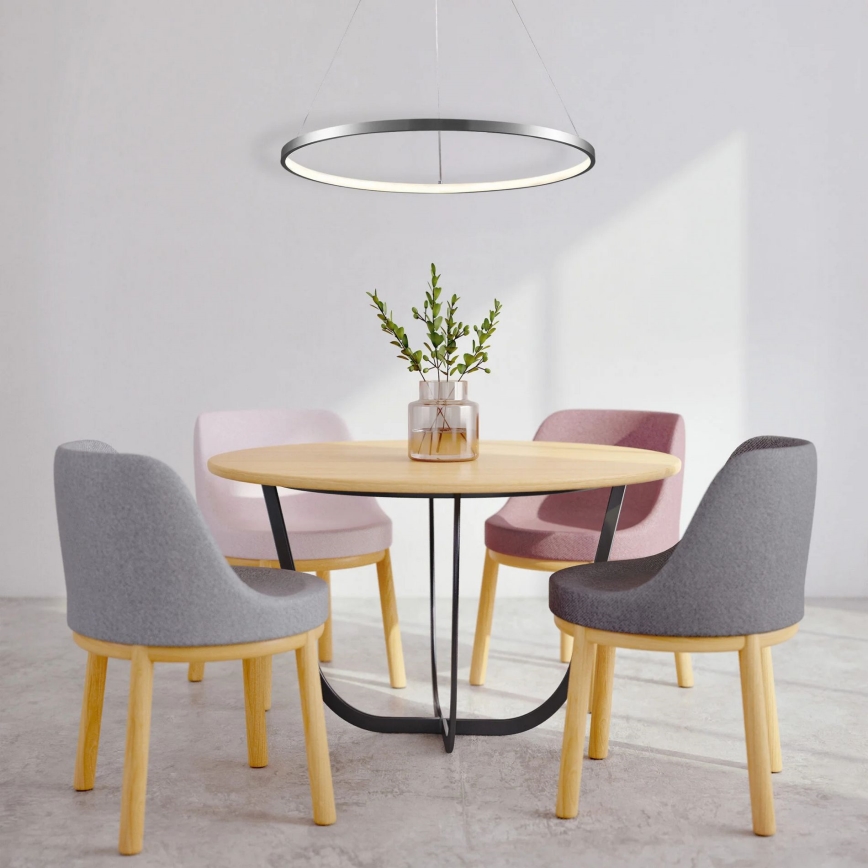 LED-kattokruunu johdossa LEA LED/20W/230V 4000K halkaisija 50 cm mattakromi