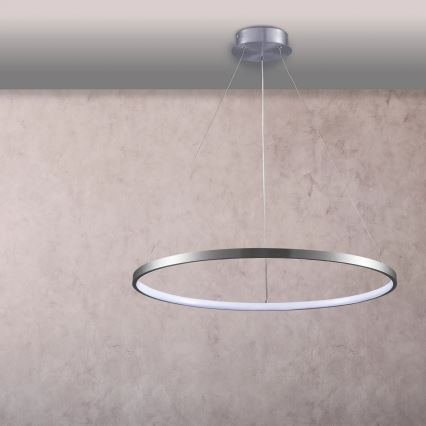 LED-kattokruunu johdossa LEA LED/20W/230V 4000K halkaisija 50 cm mattakromi