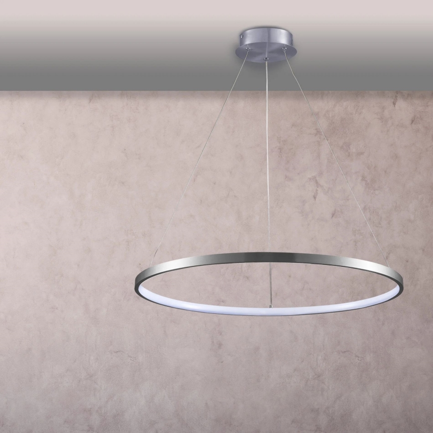 LED-kattokruunu johdossa LEA LED/20W/230V 4000K halkaisija 50 cm mattakromi