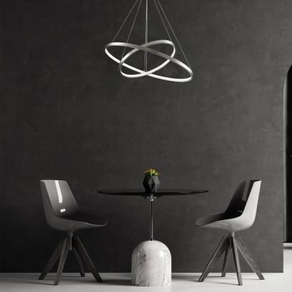 LED-kattokruunu johdossa LEA LED/35W/230V 4000K halkaisija 60 cm mattakromi