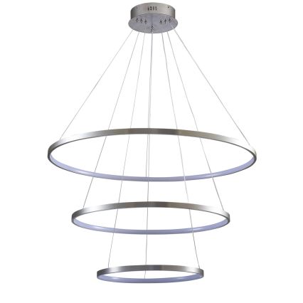 LED-kattokruunu johdossa LEA LED/60W/230V 4000K halkaisija 80 cm mattakromi