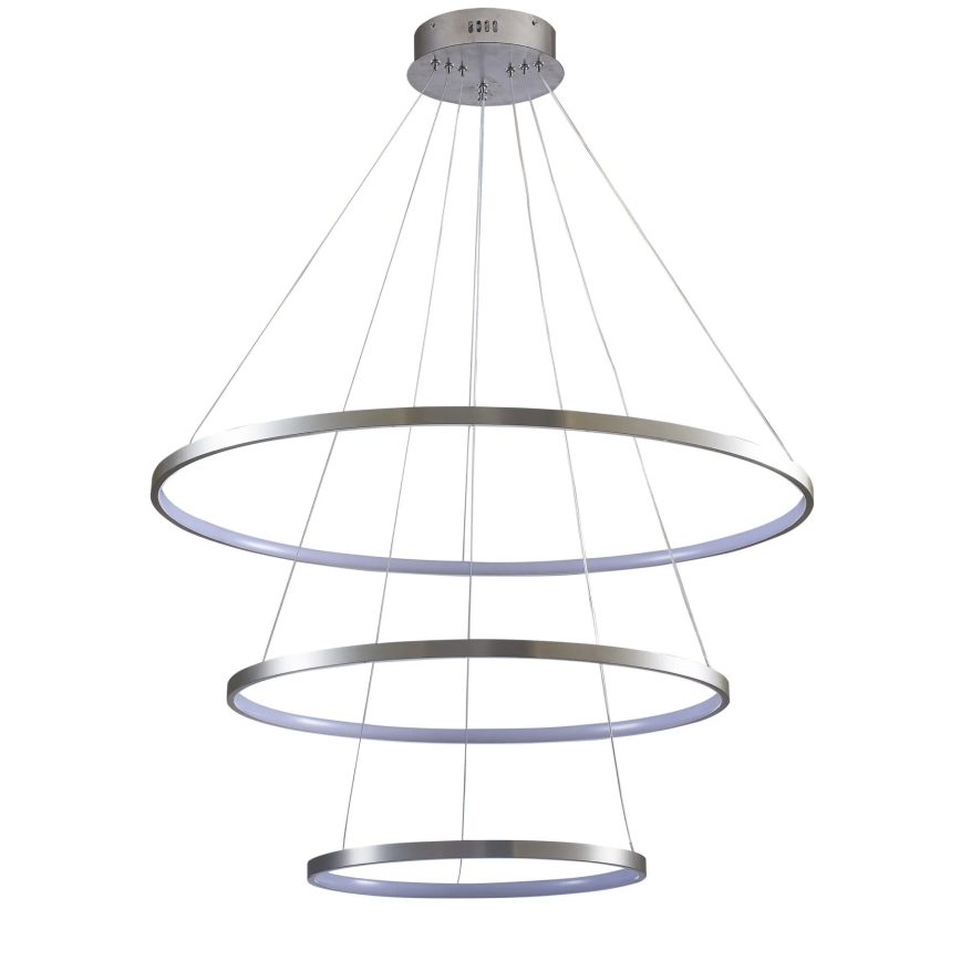 LED-kattokruunu johdossa LEA LED/60W/230V 4000K halkaisija 80 cm mattakromi