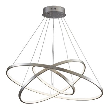 LED-kattokruunu johdossa LEA LED/60W/230V 4000K halkaisija 80 cm mattakromi