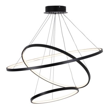 LED-kattokruunu johdossa LEA LED/60W/230V 4000K halkaisija 80 cm musta