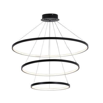 LED-kattokruunu johdossa LEA LED/60W/230V 4000K halkaisija 80 cm musta