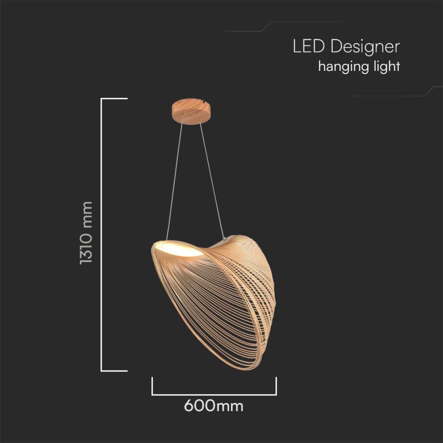 LED-kattokruunu johdossa LED/10W/230V 3000K beige