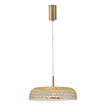 LED-kattokruunu johdossa LED/10W/230V 3000K kulta halkaisija 35 cm