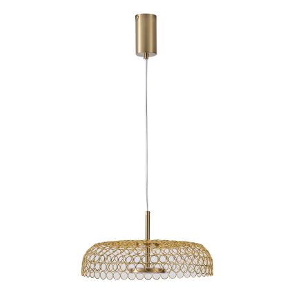 LED-kattokruunu johdossa LED/10W/230V 3000K kulta halkaisija 35 cm