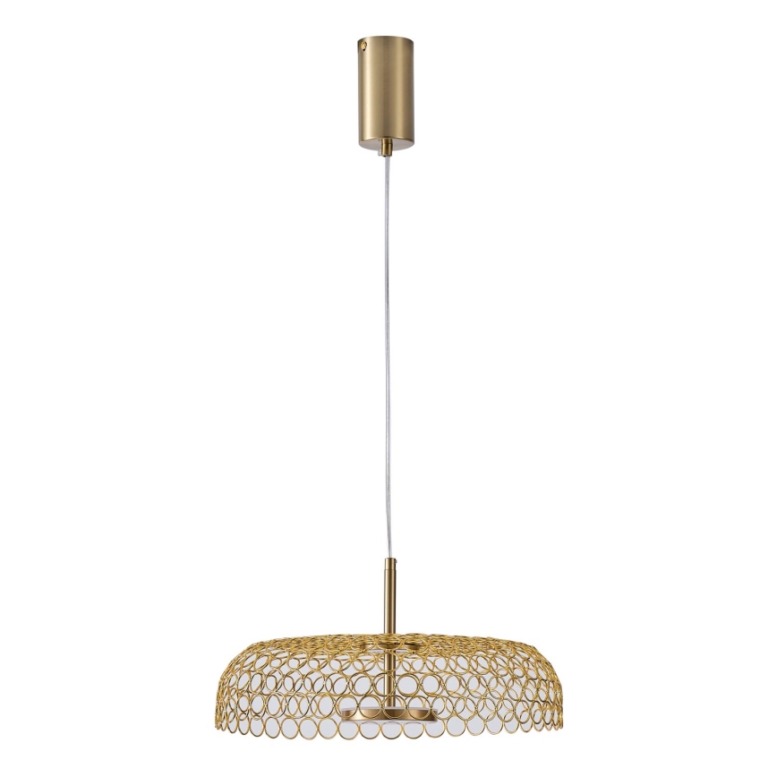 LED-kattokruunu johdossa LED/10W/230V 3000K kulta halkaisija 35 cm