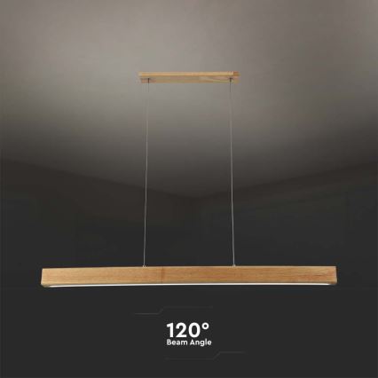 LED-kattokruunu johdossa LED/12W/230V 4000K ruskea