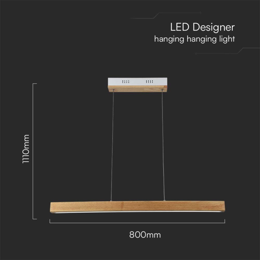 LED-kattokruunu johdossa LED/12W/230V 4000K ruskea