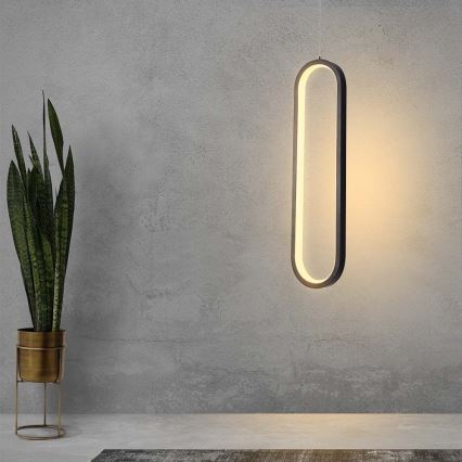LED-kattokruunu johdossa LED/13W/230V 3000K musta