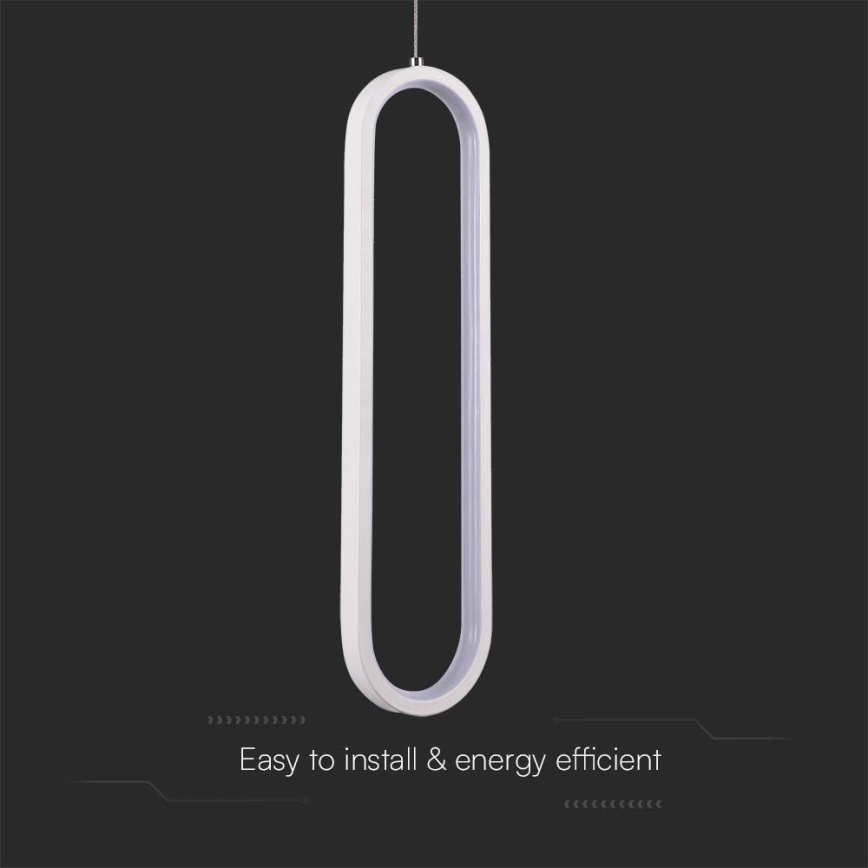 LED-kattokruunu johdossa LED/13W/230V 3000K valkoinen
