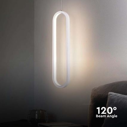 LED-kattokruunu johdossa LED/13W/230V 4000K valkoinen