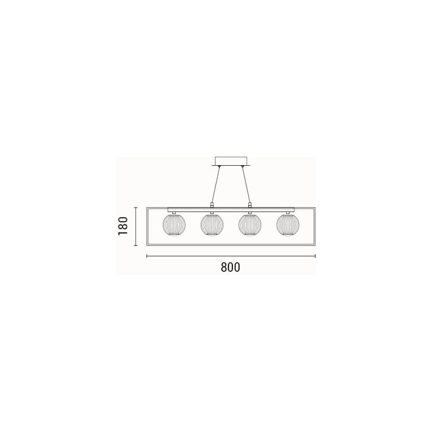 LED-kattokruunu johdossa LED/14W/230V 3000K
