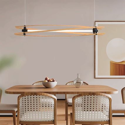 LED-kattokruunu johdossa LED/15W/230V 3000K ruskea