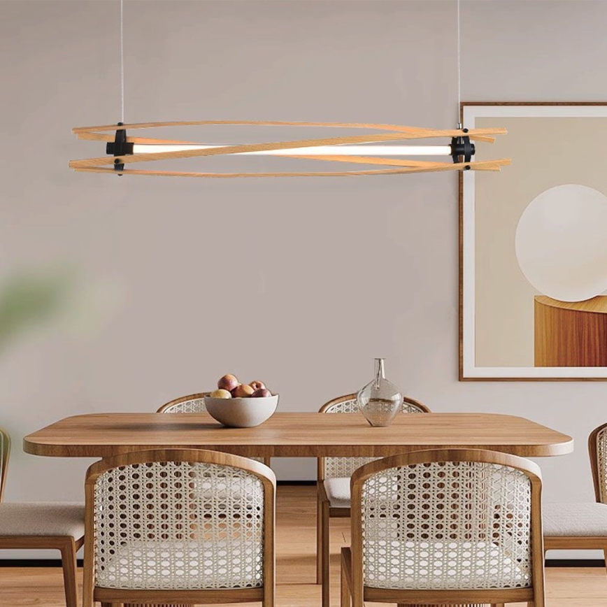 LED-kattokruunu johdossa LED/15W/230V 3000K ruskea