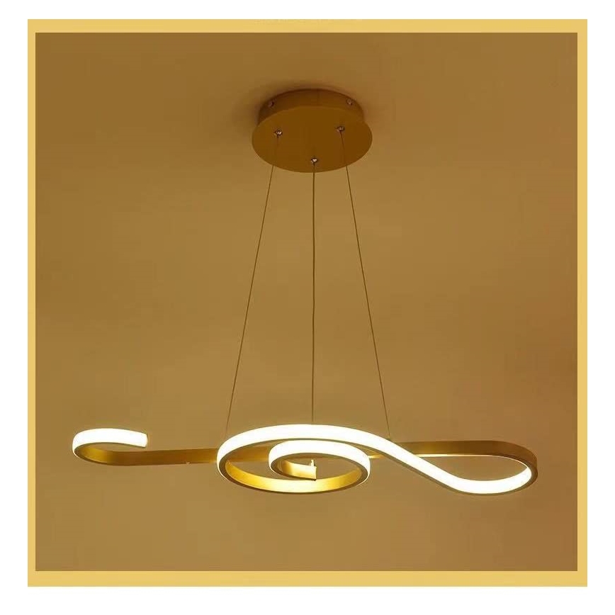 LED-kattokruunu johdossa LED/18W/230V 3000K kulta
