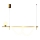 LED-kattokruunu johdossa LED/20W/230V + 1xG9/10W/230V 3000K kulta