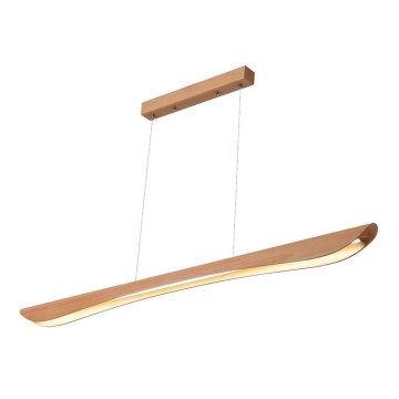 LED-kattokruunu johdossa LED/22W/230V 4000K 120 cm pyökki/massiivipuu