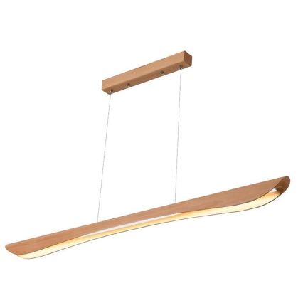 LED-kattokruunu johdossa LED/22W/230V 4000K 120 cm pyökki/massiivipuu