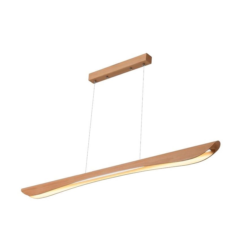 LED-kattokruunu johdossa LED/22W/230V 4000K 120 cm pyökki/massiivipuu