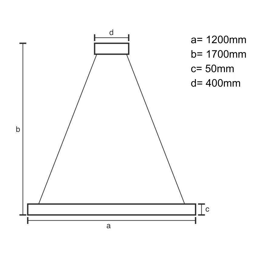 LED-kattokruunu johdossa LED/22W/230V 4000K 120 cm pyökki/massiivipuu