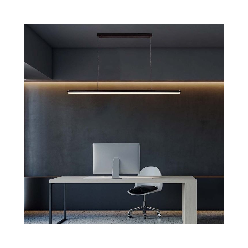 LED-kattokruunu johdossa LED/23W/230V 4000K 120 cm musta